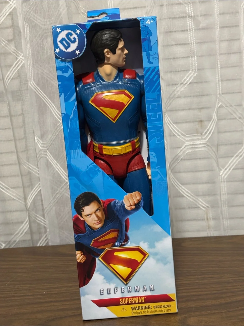 DC Superman Figure in Blue, Red & Yellow New in the box 12” tall
